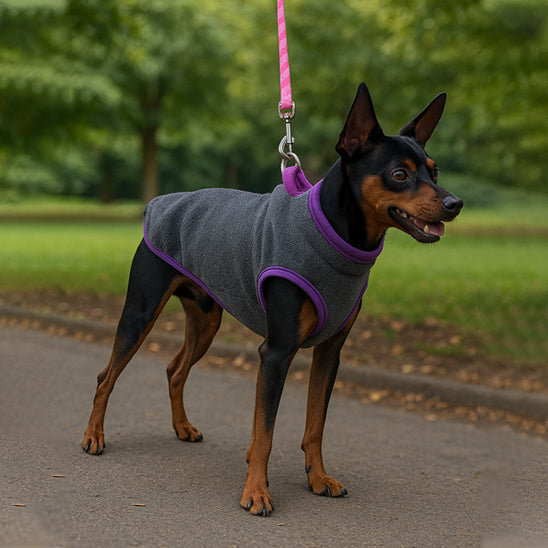 Manteau pour chien polar gris