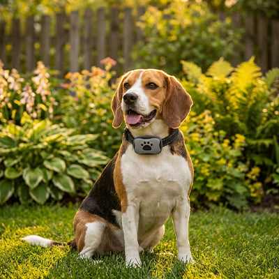 Collier de dressage chien gris