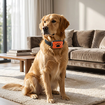 Collier de dressage chien orange