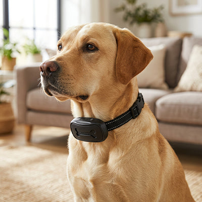 Collier de dressage pour chien noir