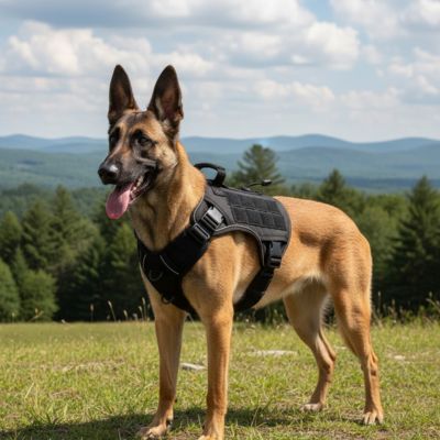 Harnais chien tactique noir