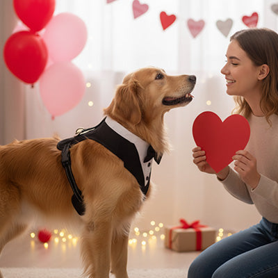 Harnais chien tuxedo valentine