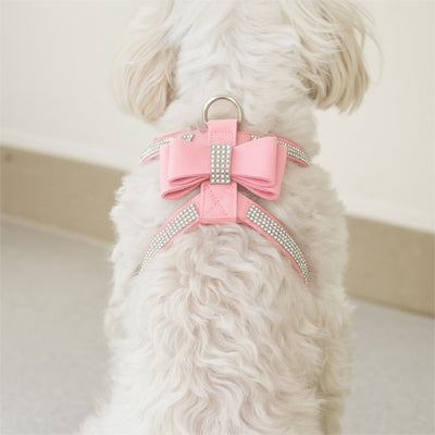 Harnais chiot boucle rose