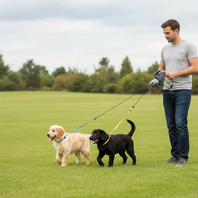 Laisse double pour chien 2 Labrador