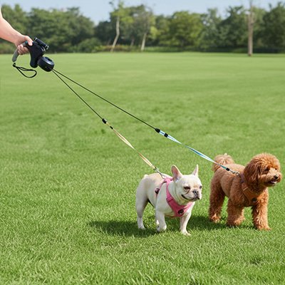 Laisse double pour Chien fonctionnement