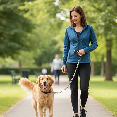 Laisse pour chien en chaîne promenade
