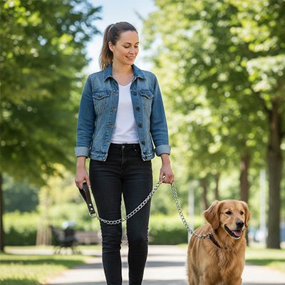 Laisse pour chien-en-chaîne solide