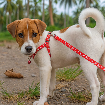 Laisse pour chien nylon rouge 2
