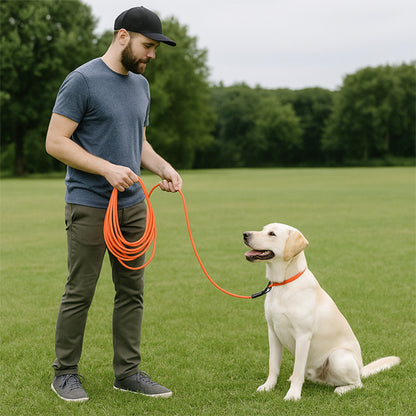 Longe pour chien pvc orange