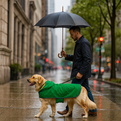 Manteau chien vert Golden Retriever