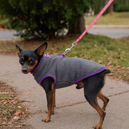 Manteau pour chien polar gris mauve