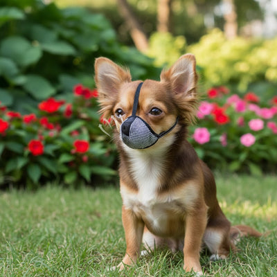 Muselière pour chien Chihuahua gazon
