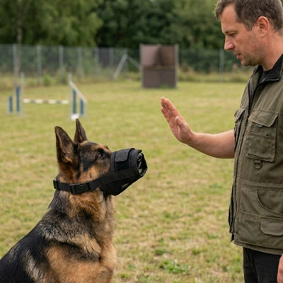 Muselière pour chien noire Berger allemand
